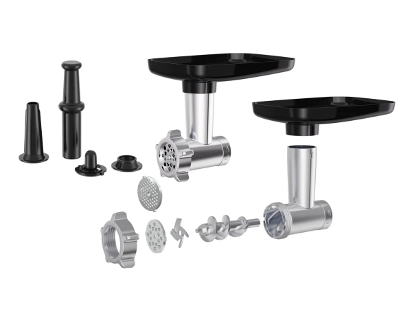 Set accesorii robot de bucătărie Primera – mașină de tocat carne și accesoriu cârnați